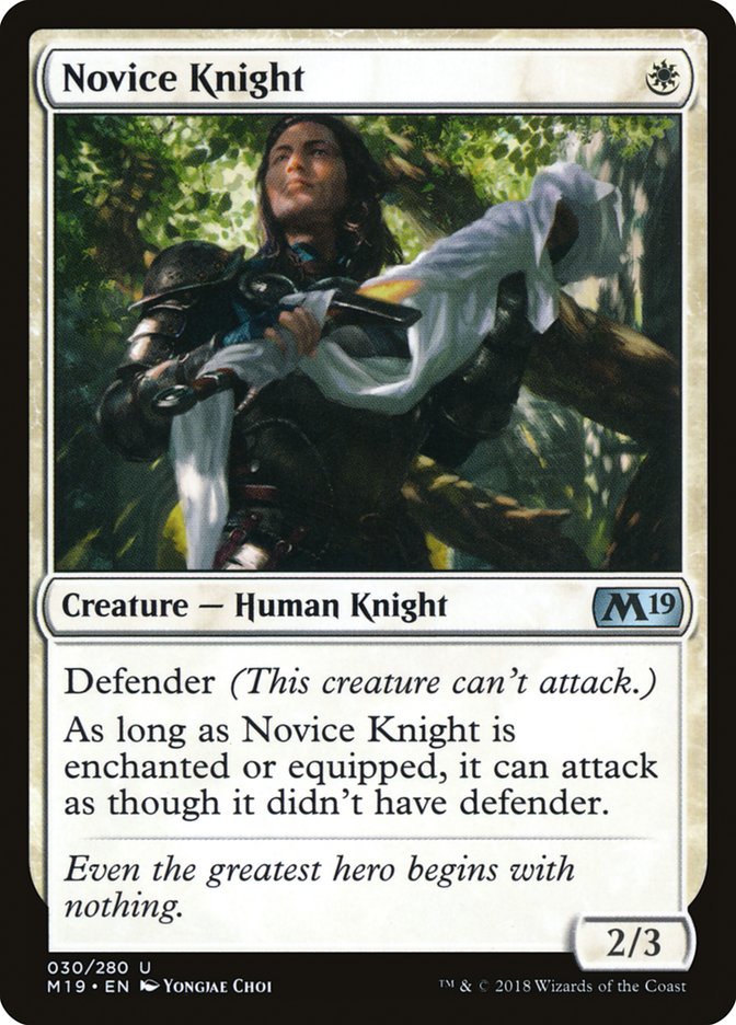 Novice Knight [Core Set 2019] | Webway Games