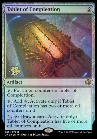 Tablet of Compleation [Phyrexia: All Will Be One Prerelease Promos] | Webway Games
