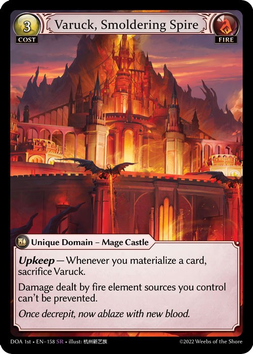 Varuck, Smoldering Spire (158) [Dawn of Ashes: 1st Edition] | Webway Games
