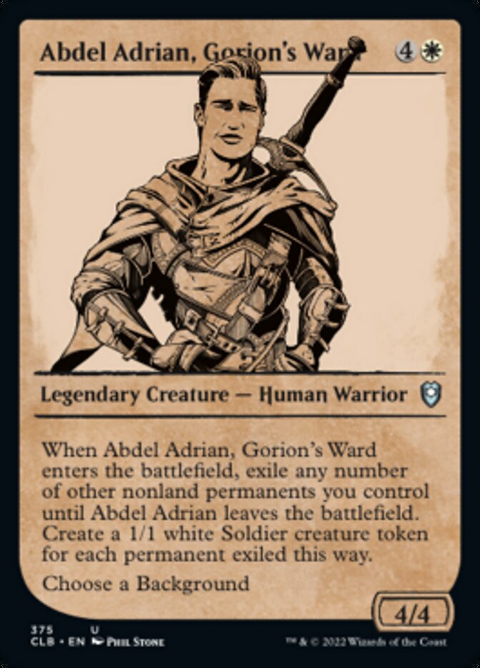 Abdel Adrian, Gorion's Ward (Showcase) [Commander Legends: Battle for Baldur's Gate] | Webway Games