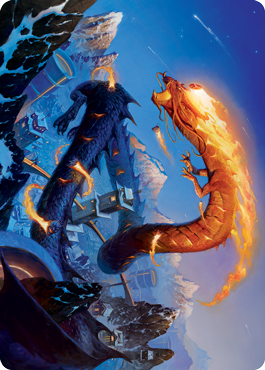 Atsushi, the Blazing Sky 1 Art Card [Kamigawa: Neon Dynasty Art Series] | Webway Games