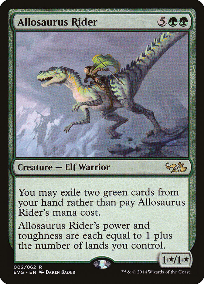 Allosaurus Rider (Elves vs. Goblins) [Duel Decks Anthology] | Webway Games