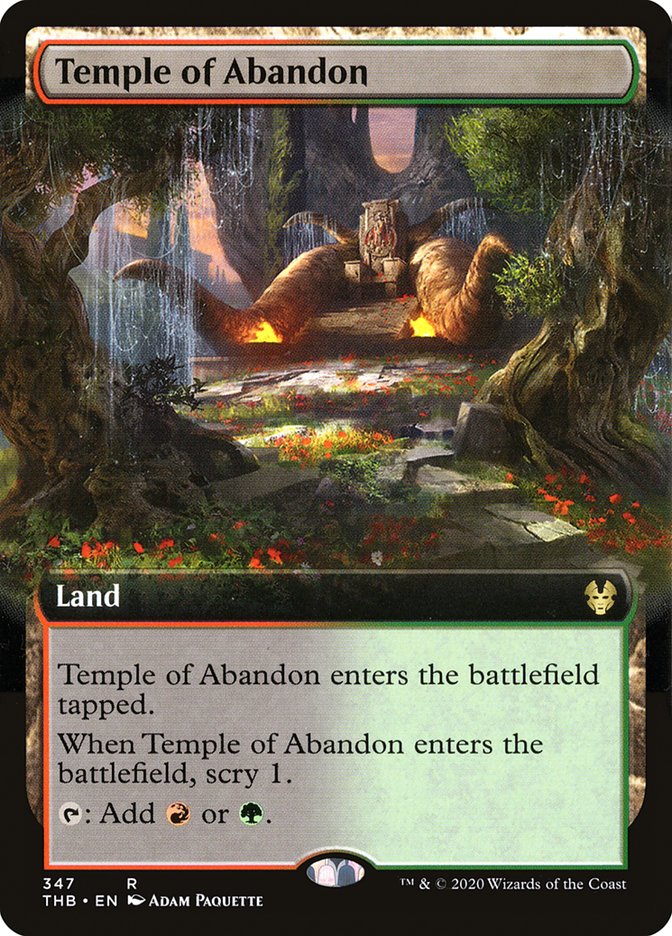 Temple of Abandon (Extended Art) [Theros Beyond Death] | Webway Games