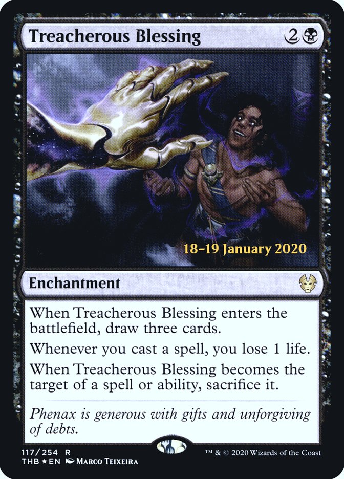 Treacherous Blessing [Theros Beyond Death Prerelease Promos] | Webway Games