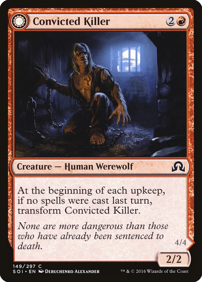 Convicted Killer // Branded Howler [Shadows over Innistrad] | Webway Games