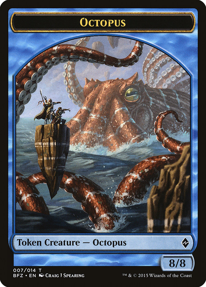 Octopus [Battle for Zendikar Tokens] | Webway Games