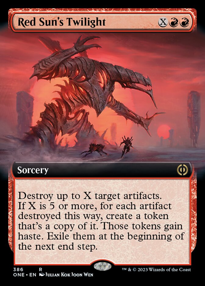 Red Sun's Twilight (Extended Art) [Phyrexia: All Will Be One] | Webway Games