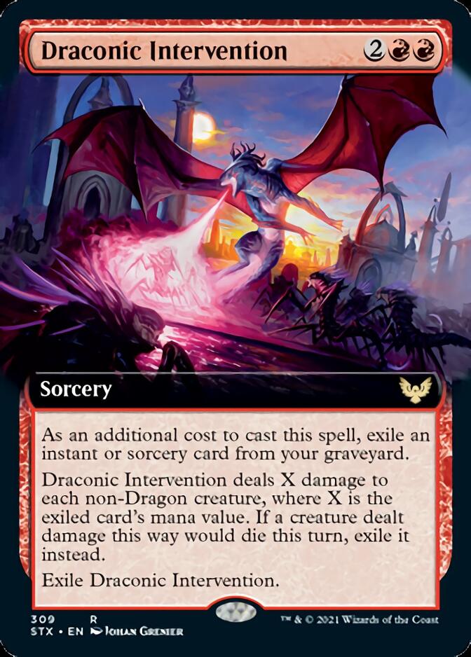 Draconic Intervention (Extended) [Strixhaven: School of Mages] | Webway Games