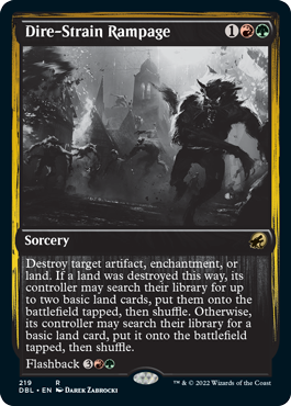 Dire-Strain Rampage [Innistrad: Double Feature] | Webway Games