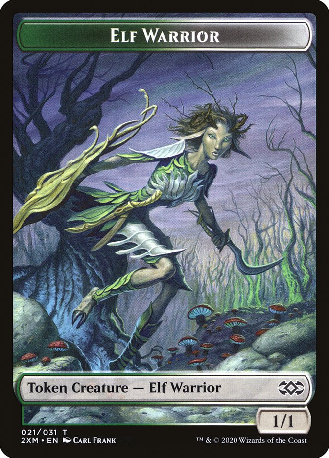 Elf Warrior Token [Double Masters] | Webway Games