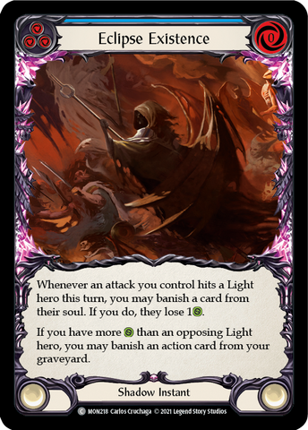 Eclipse Existence (Rainbow Foil) [MON218-RF] 1st Edition Rainbow Foil
