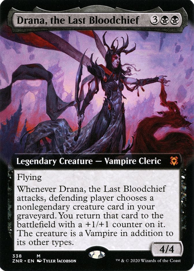 Drana, the Last Bloodchief (Extended Art) [Zendikar Rising] | Webway Games