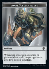 Soldier // Ajani, Sleeper Agent Emblem Double-sided Token [Dominaria United Tokens] | Webway Games
