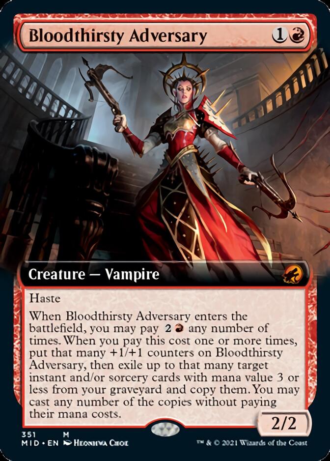 Bloodthirsty Adversary (Extended) [Innistrad: Midnight Hunt] | Webway Games
