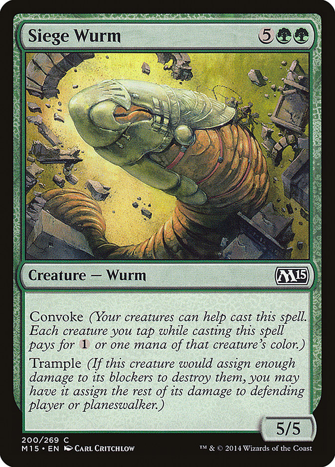 Siege Wurm [Magic 2015] | Webway Games