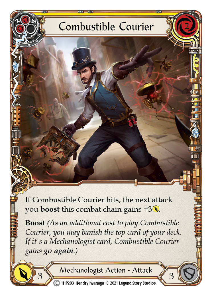 Combustible Courier (Yellow) [1HP203] | Webway Games