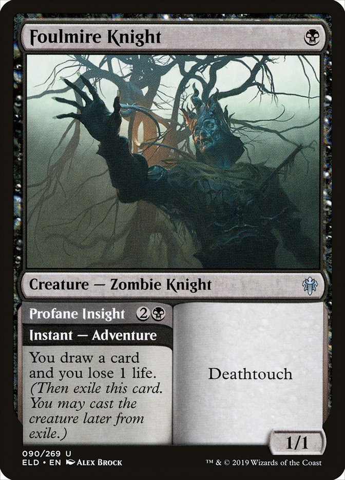 Foulmire Knight // Profane Insight [Throne of Eldraine] | Webway Games