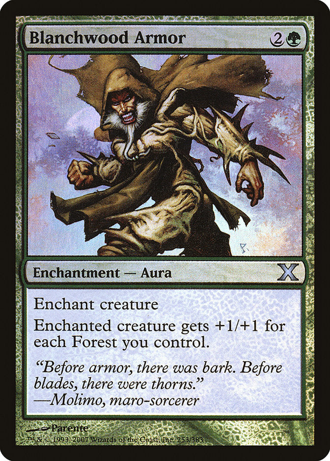 Blanchwood Armor (Premium Foil) [Tenth Edition] | Webway Games