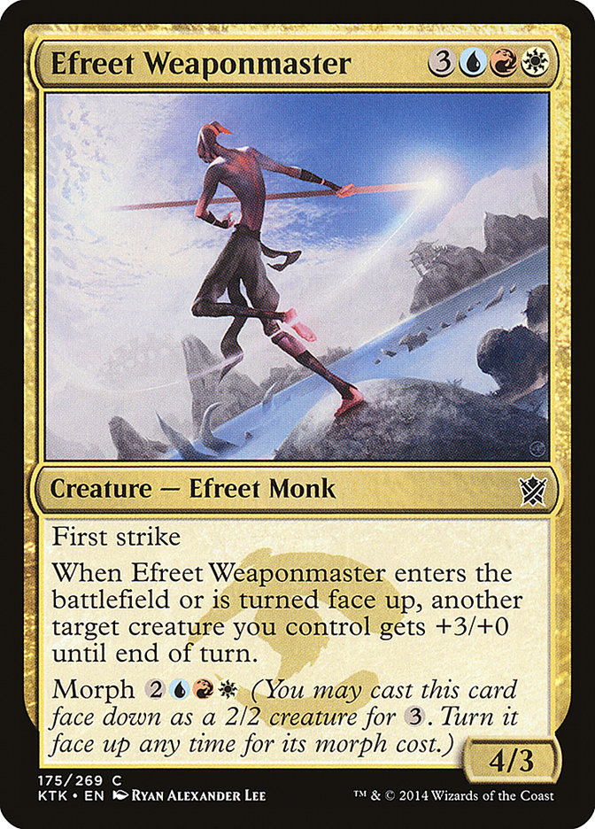 Efreet Weaponmaster [Khans of Tarkir] | Webway Games