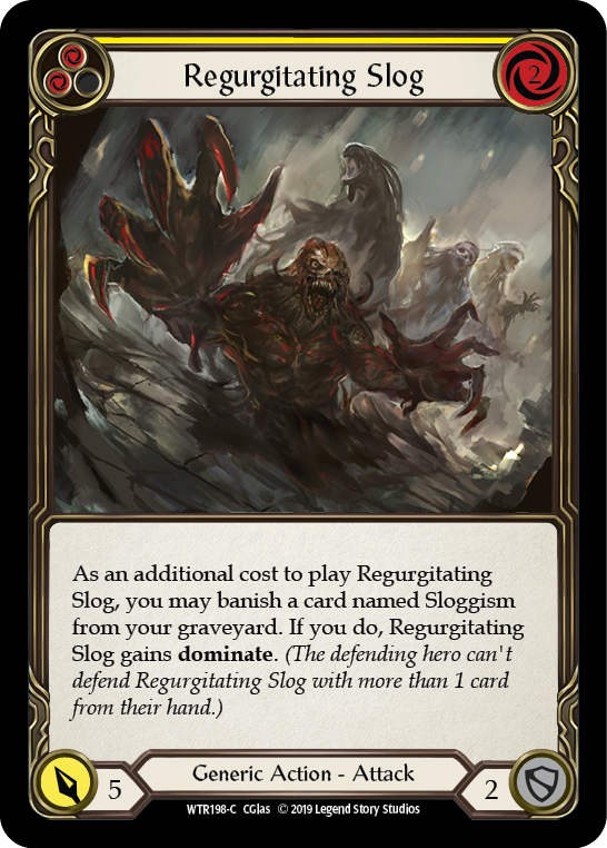 Regurgitating Slog (Yellow) [WTR198-C] Alpha Print Rainbow Foil | Webway Games
