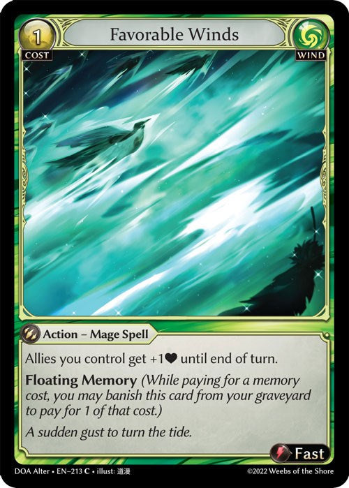 Favorable Winds (213) [Dawn of Ashes: Alter Edition] | Webway Games