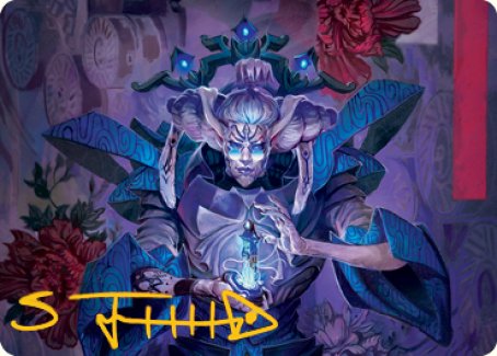 Tameshi, Reality Architect 1 Art Card (Gold-Stamped Signature) [Kamigawa: Neon Dynasty Art Series] | Webway Games
