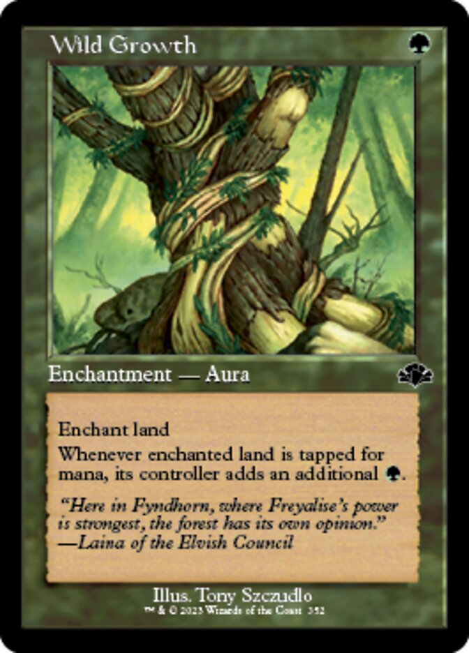 Wild Growth (Retro) [Dominaria Remastered] | Webway Games