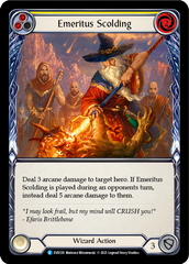 Emeritus Scolding (Yellow) [EVR126] (Everfest)  1st Edition Normal | Webway Games
