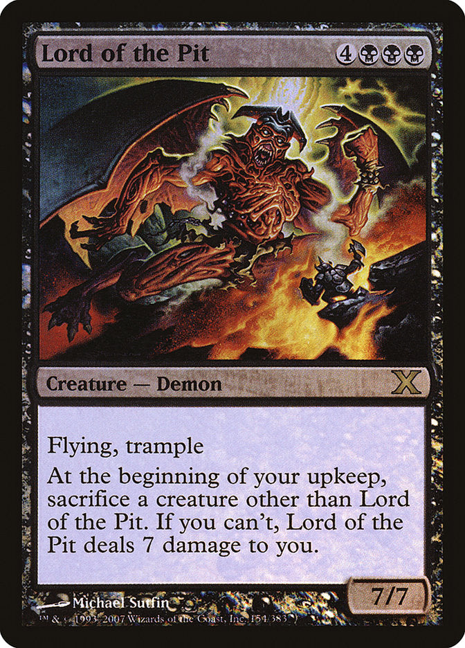 Lord of the Pit (Premium Foil) [Tenth Edition] | Webway Games