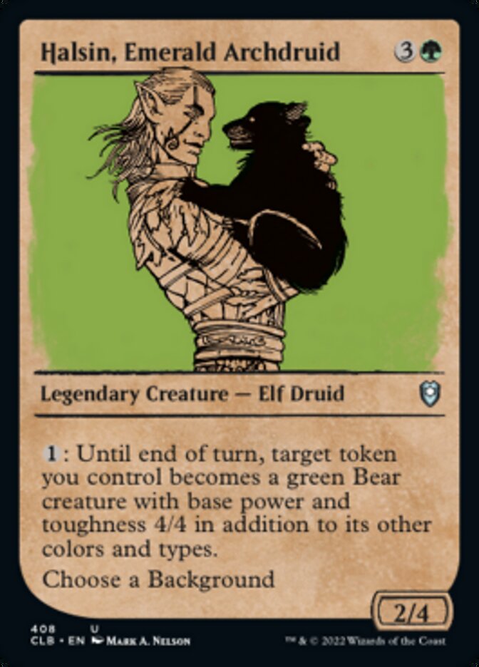 Halsin, Emerald Archdruid (Showcase) [Commander Legends: Battle for Baldur's Gate] | Webway Games