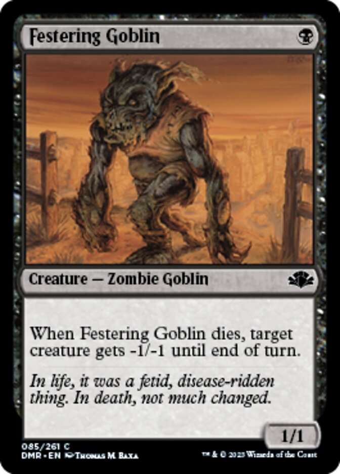 Festering Goblin [Dominaria Remastered] | Webway Games