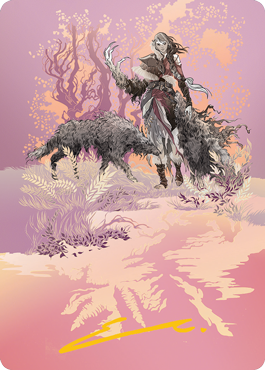 Arlinn, the Pack's Hope 2 Art Card (Gold-Stamped Signature) [Innistrad: Midnight Hunt Art Series] | Webway Games