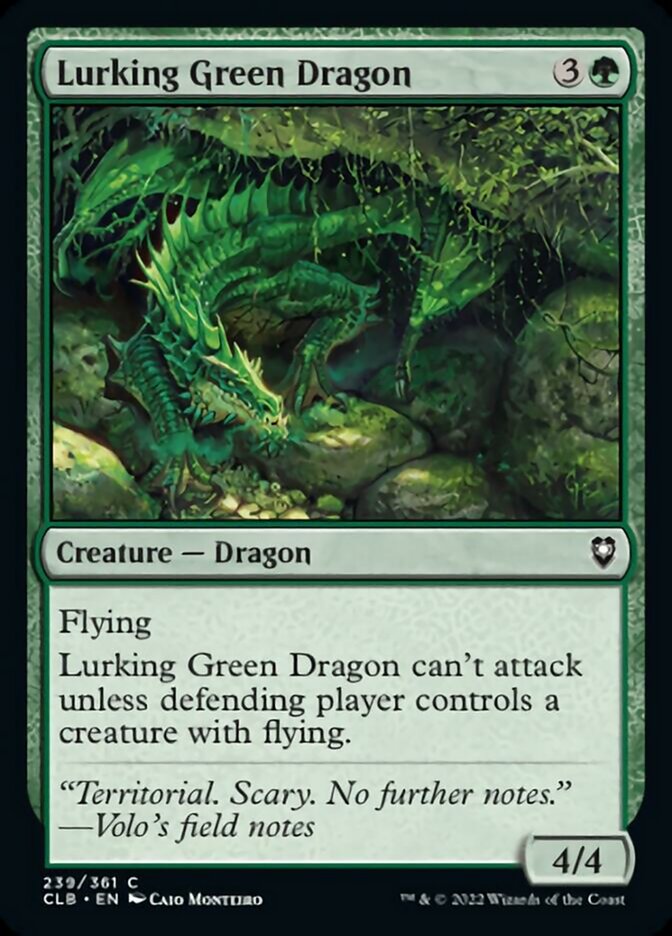 Lurking Green Dragon [Commander Legends: Battle for Baldur's Gate] | Webway Games