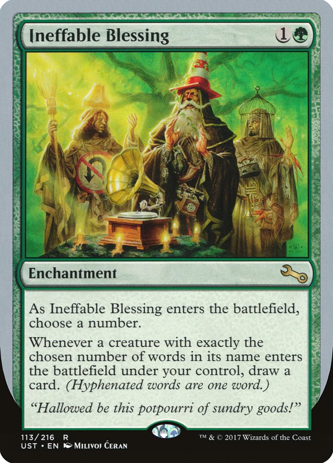 Ineffable Blessing ("choose a number") [Unstable] | Webway Games