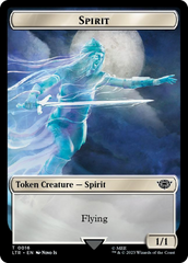 Spirit // Food (0024) Double-Sided Token (Surge Foil) [The Lord of the Rings: Tales of Middle-Earth Tokens] | Webway Games