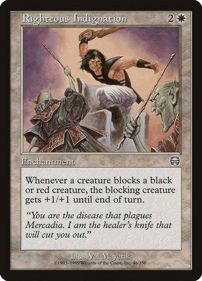 Righteous Indignation [Mercadian Masques] | Webway Games