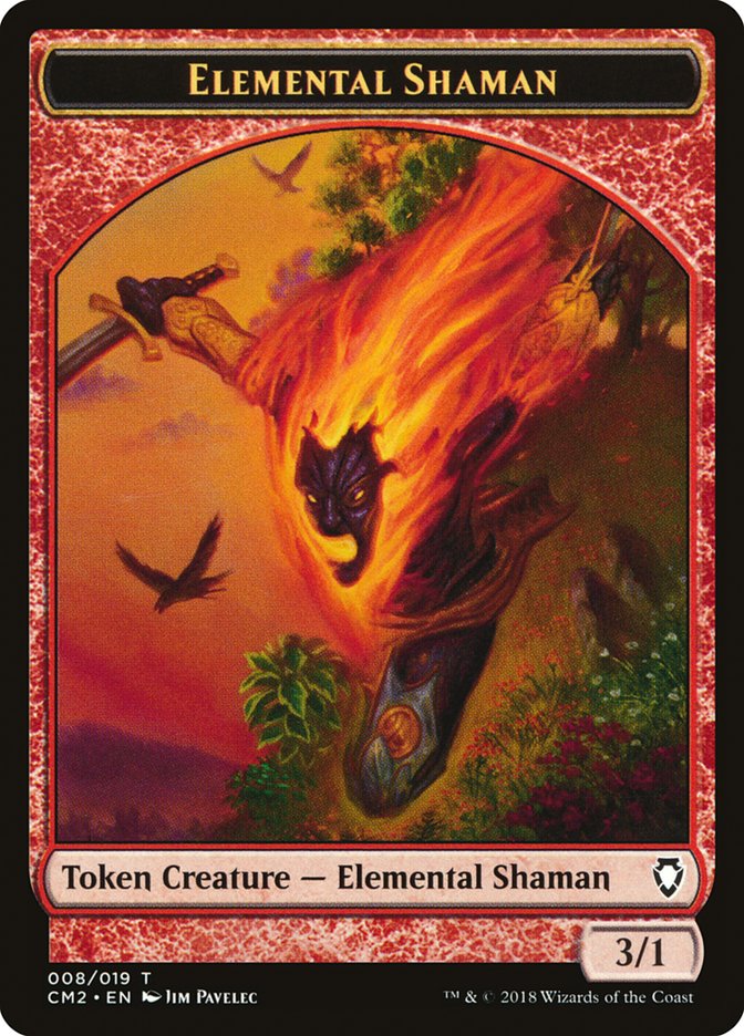 Elemental Shaman Token [Commander Anthology Volume II Tokens] | Webway Games
