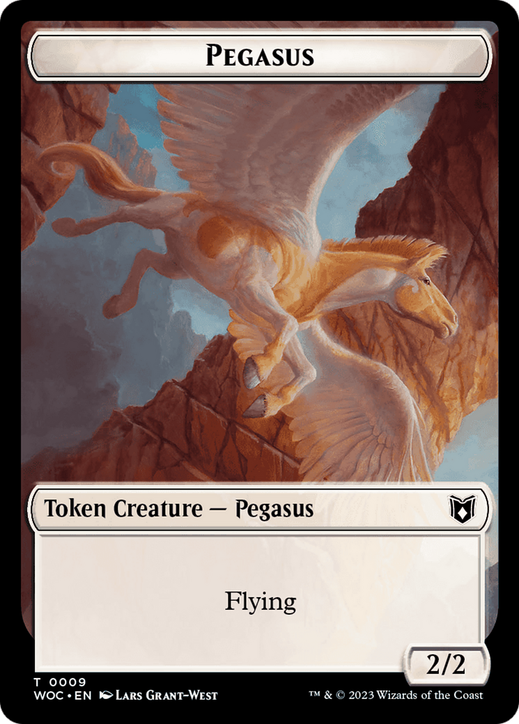Pirate // Pegasus Double-Sided Token [Wilds of Eldraine Commander Tokens] | Webway Games