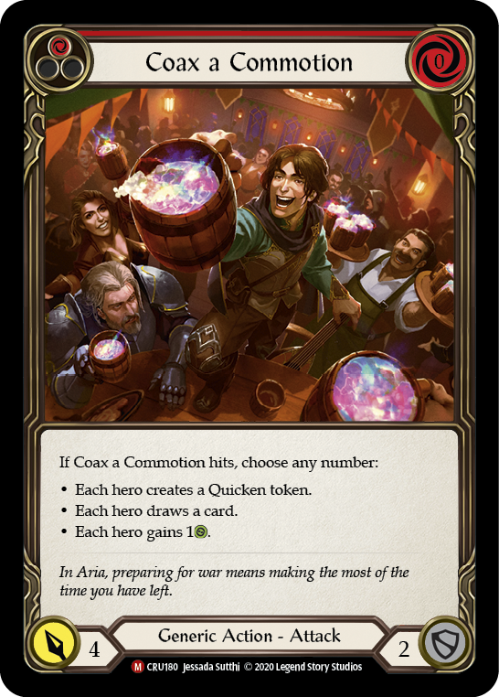 Coax a Commotion [CRU180] 1st Edition Rainbow Foil | Webway Games