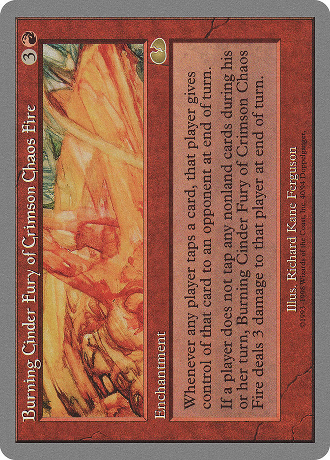 Burning Cinder Fury of Crimson Chaos Fire [Unglued] | Webway Games
