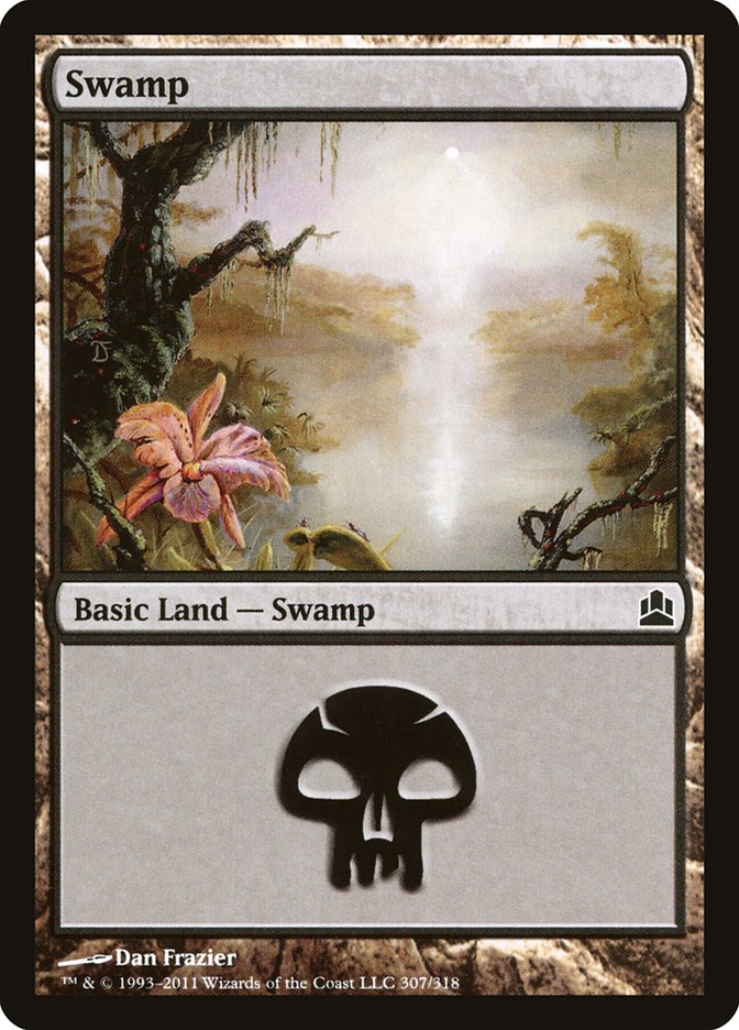 Swamp (#307) [Commander 2011] | Webway Games