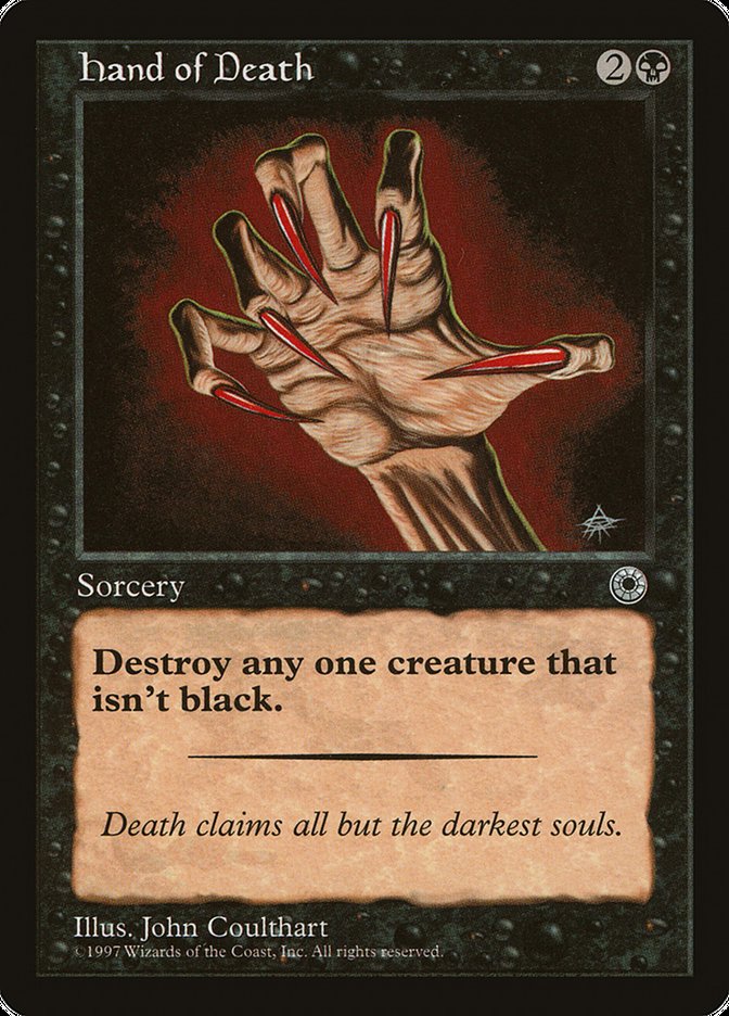 Hand of Death (Without Creature Color Explanation) [Portal] | Webway Games