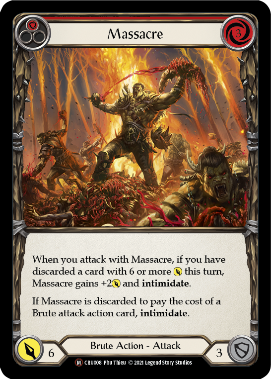 Massacre (Rainbow Foil) [CRU008-RF] Unlimited Rainbow Foil | Webway Games