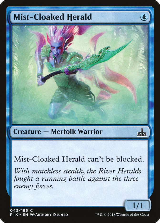 Mist-Cloaked Herald [Rivals of Ixalan] | Webway Games
