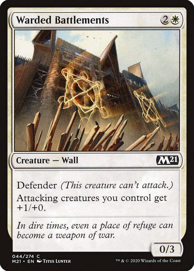 Warded Battlements [Core Set 2021] | Webway Games