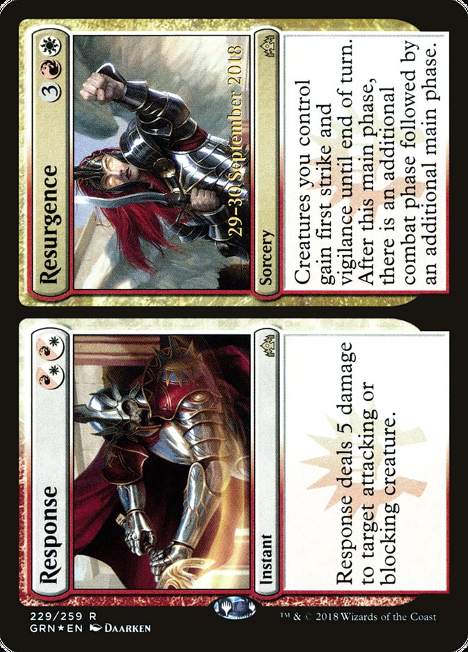 Response // Resurgence  (Prerelease) [Guilds of Ravnica Prerelease Promos] | Webway Games