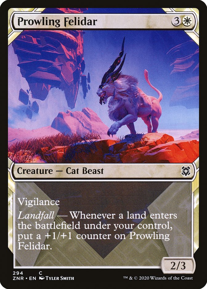 Prowling Felidar (Showcase) [Zendikar Rising] | Webway Games