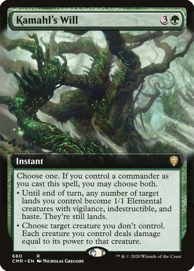Kamahl's Will (Extended Art) [Commander Legends] | Webway Games