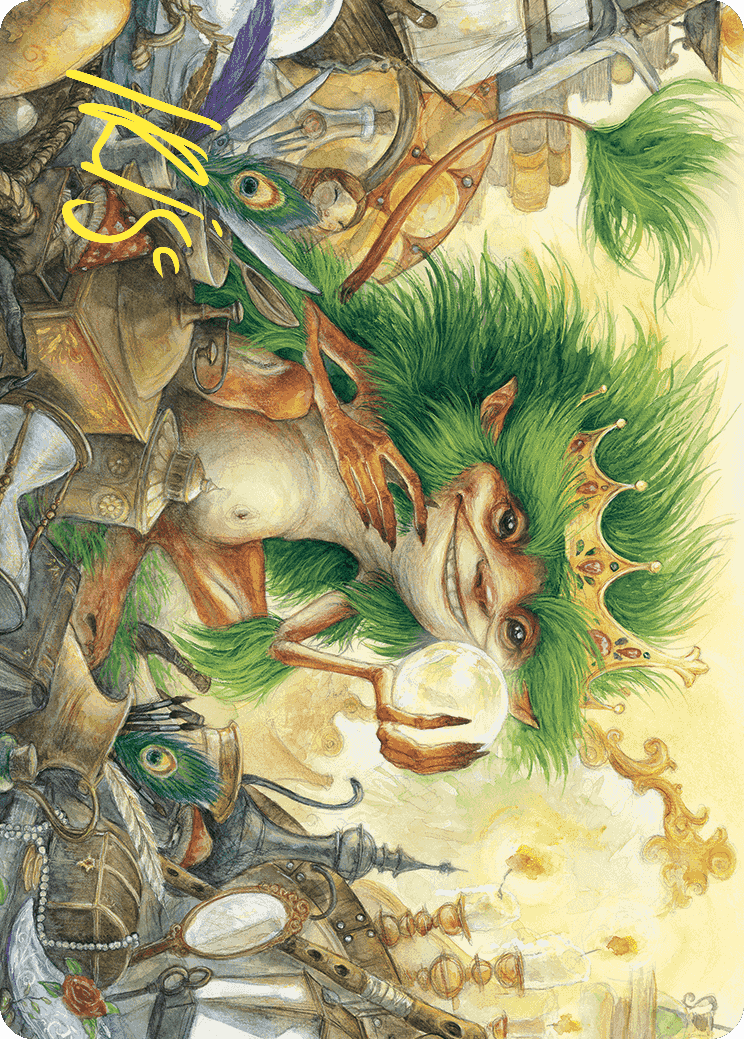 Knickknack Ouphe Art Card (Gold-Stamped Signature) [Wilds of Eldraine Art Series] | Webway Games