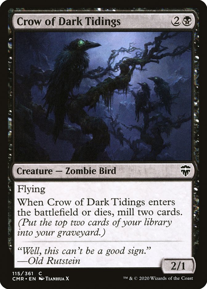 Crow of Dark Tidings [Commander Legends] | Webway Games